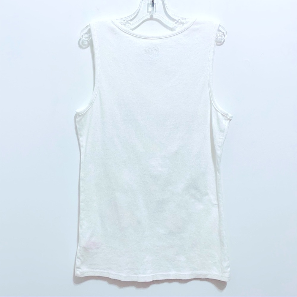 Justice Girl’s White Sequins Tank Top “Hope” - Picture 4 of 4